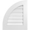 Ekena Millwork Quarter Round Top Left Surface Mount PVC Gable Vent w/ 3-1/2"W x 1"P Standard Frame, 20"W x 24"H GVPQL20X2401SF - alternate 1